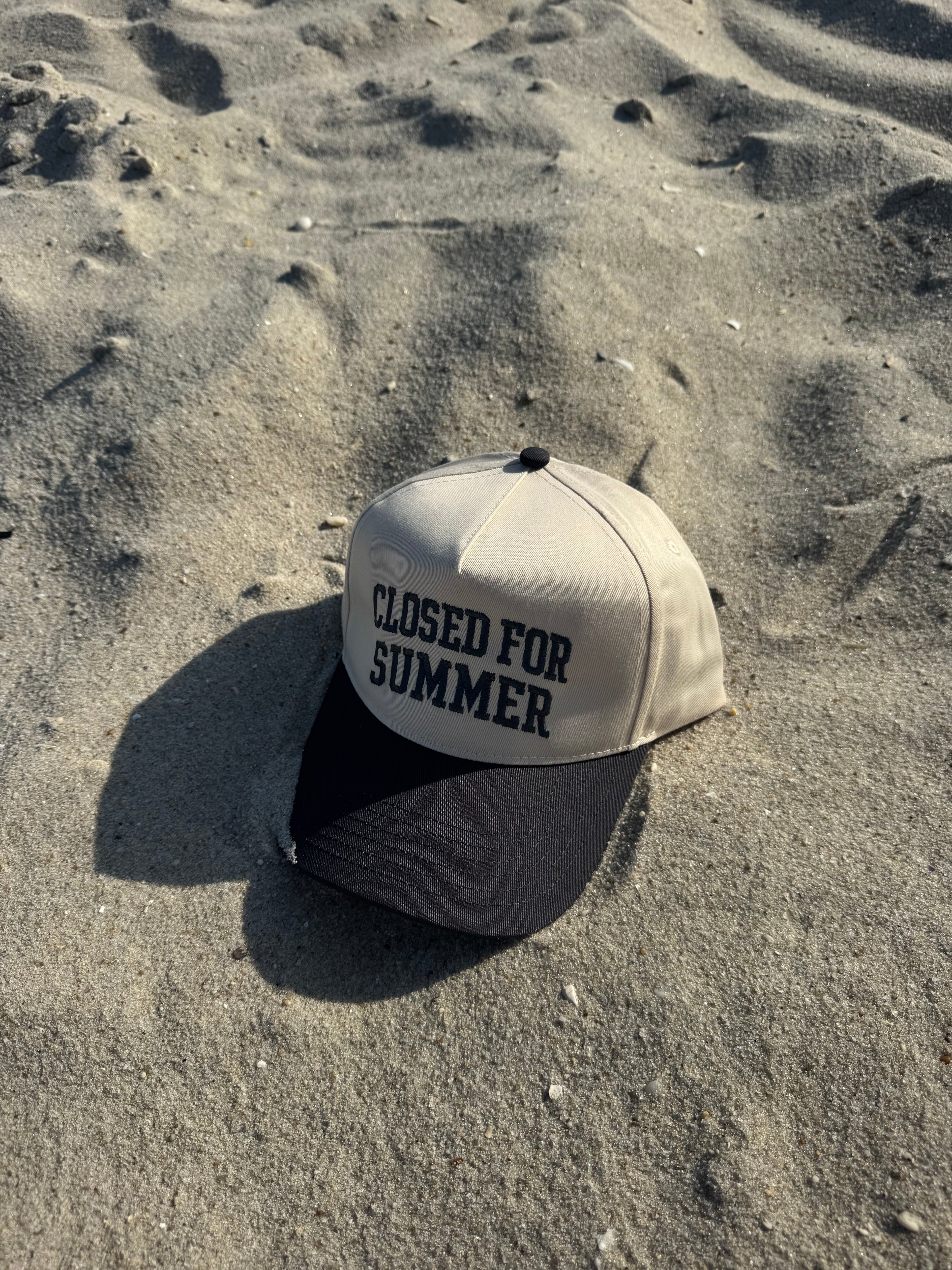 Closed for Summer Trucker Hat Charcoal